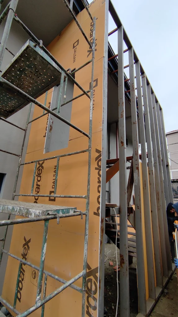 Bina Dış Cephe Metal Karkas ve BoardeX Kaplama