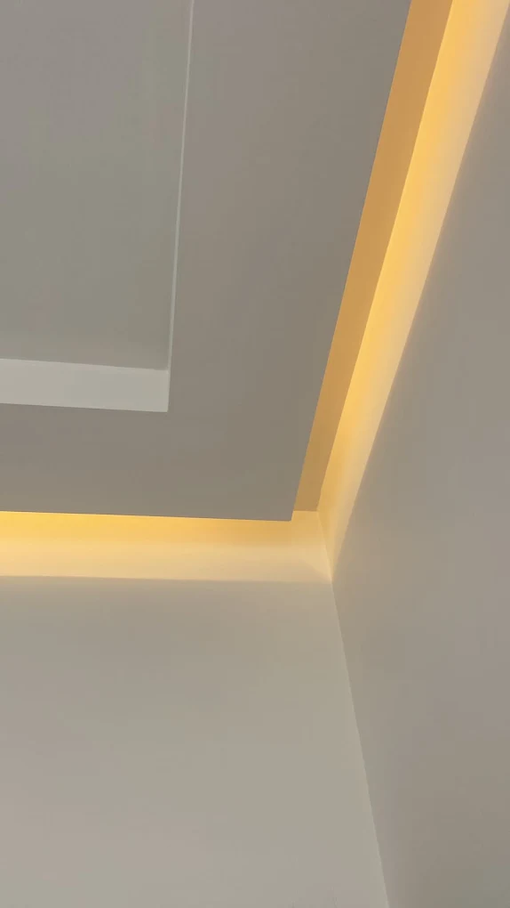 Asma Tavan Sarı Gizli Işık LED Bandı